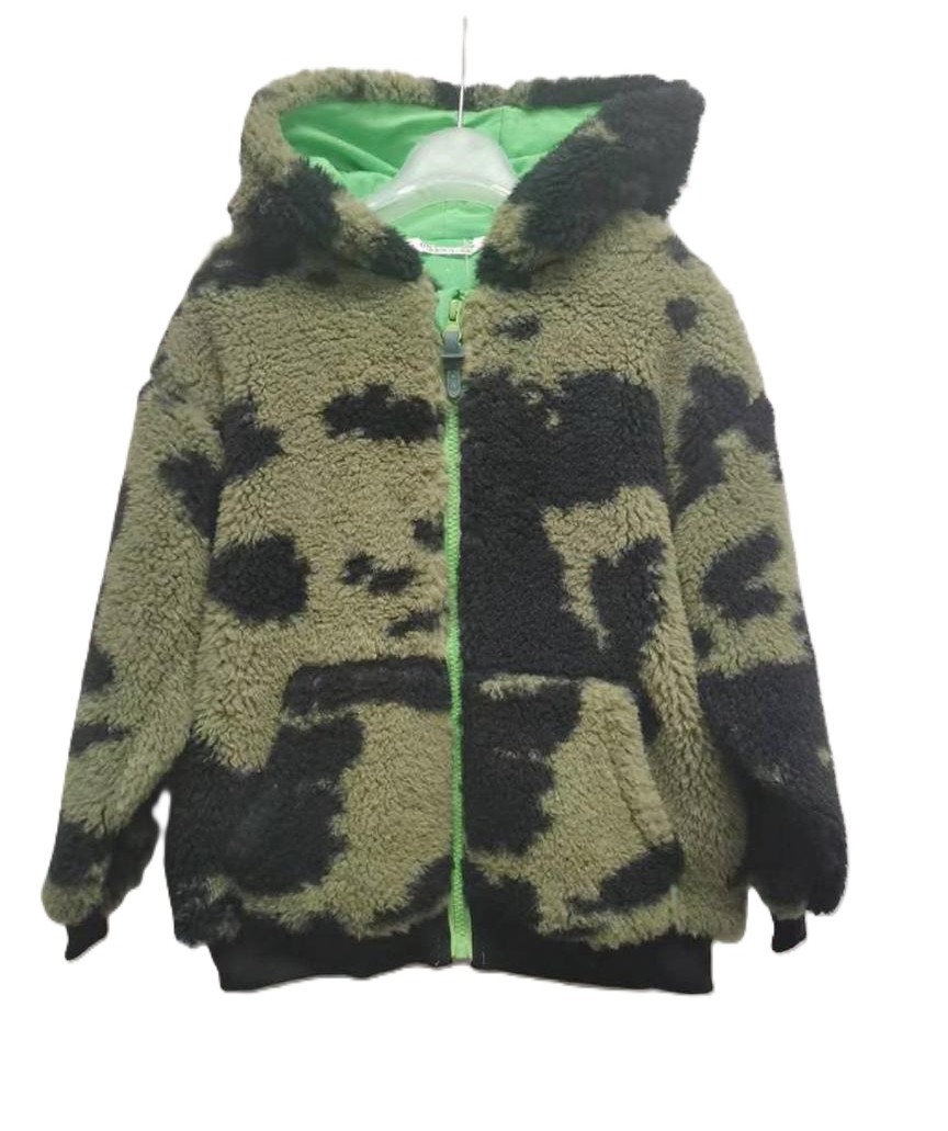 CAMOUFLAGE PATTERN KIDS WARM COAT