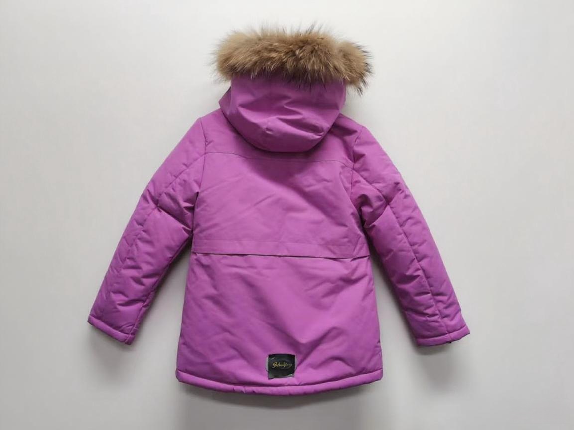 BRIGHT PURPLE HOODED CHILDREN’S SKI JACKET