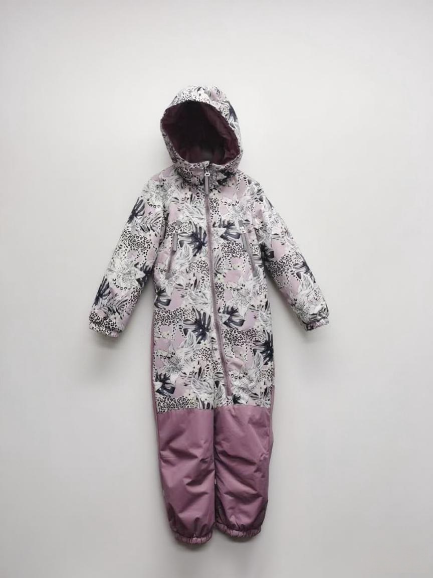 COLOR COLLISION AND NATURAL ELEMENT PATTERNS CHILDREN’S SKI SUIT