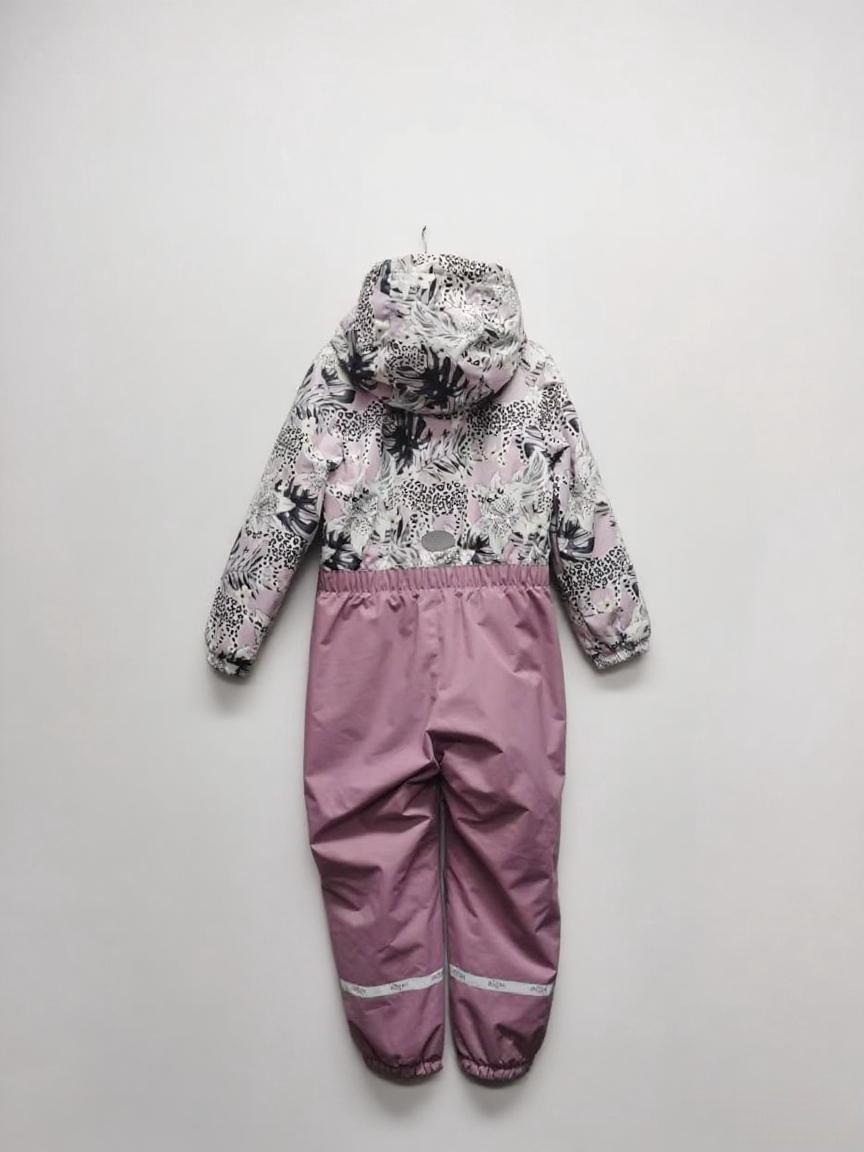 COLOR COLLISION AND NATURAL ELEMENT PATTERNS CHILDREN’S SKI SUIT
