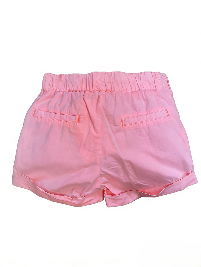 SWEET AND COOL GIRL PINK COMFORTABLE DRAWSTRING SHORT