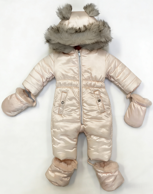 WINTER CUTE BEAR-THICKENED QUILTED OVERALL
