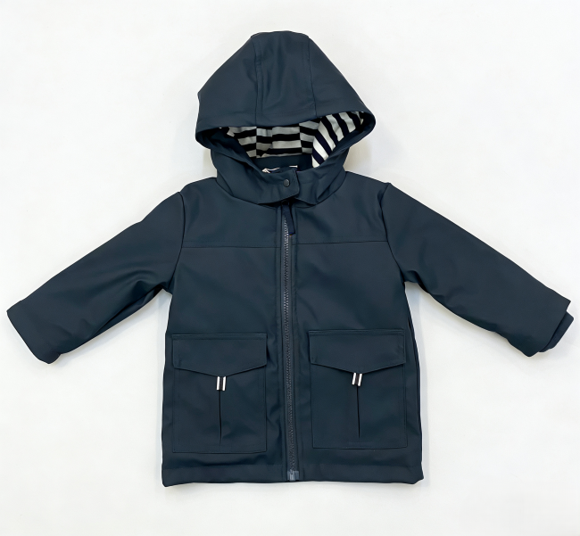 NAVY BLUE CHILDREN’S HOODED RAINCOAT