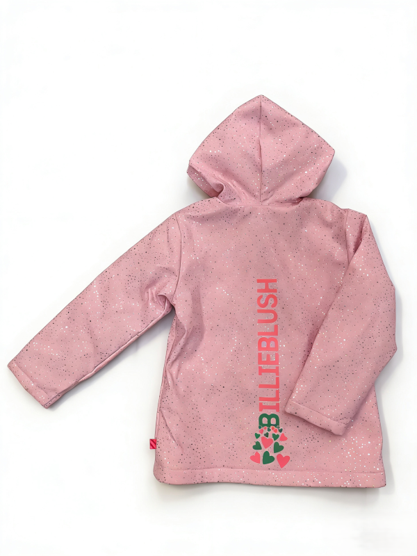 PINK BRIGHT SILVER POLKA DOT CHILDREN’S HOODED RAINCOAT